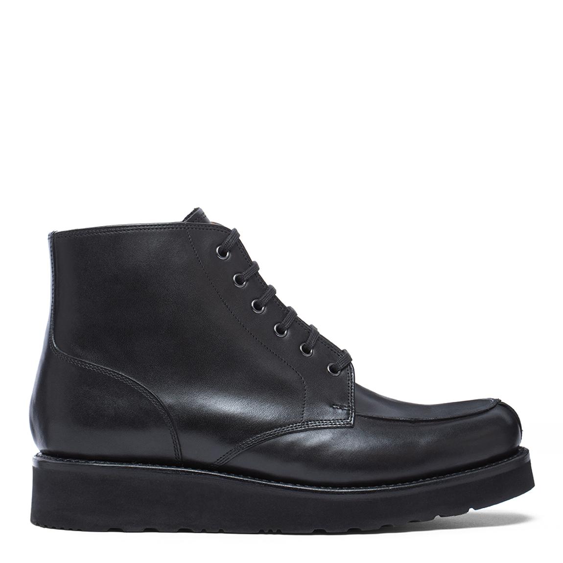 Men's Black Buster Leather Boots main product photo