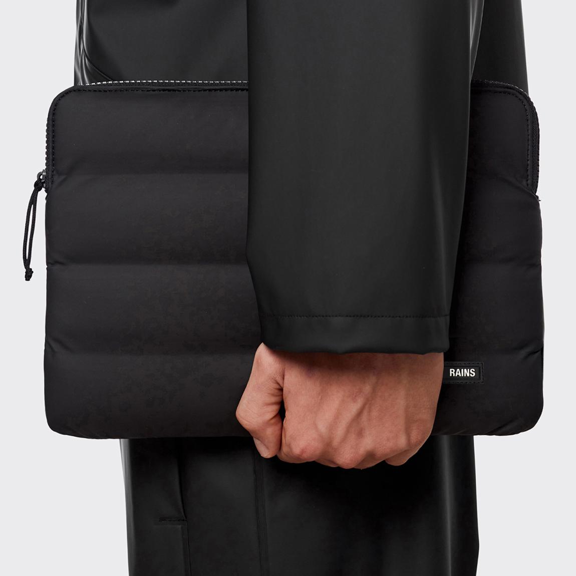 Black Unisex Laptop Cover Quilted 11" main product photo
