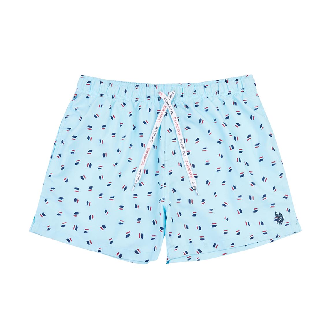 Blue All Over Print Swimming Trunks main product photo
