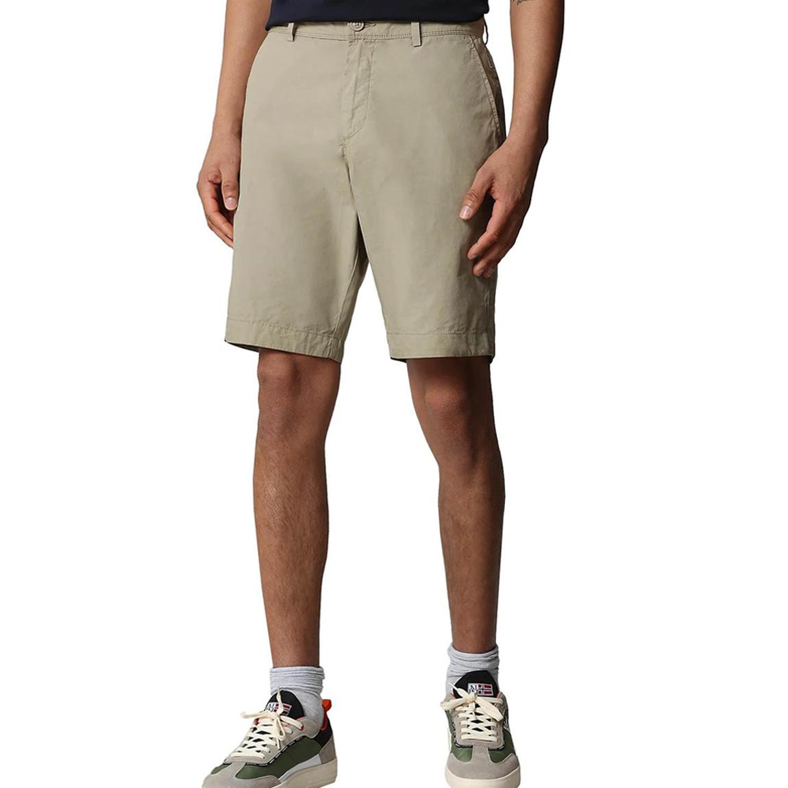 Beige Cotton Nakuru Bermuda Shorts main product photo