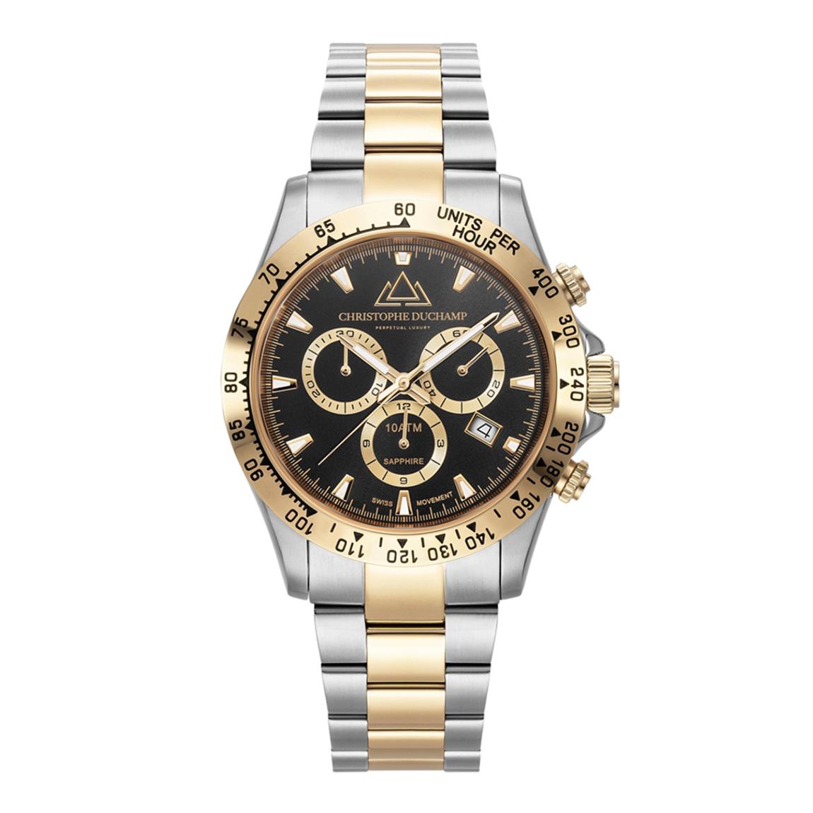 Men's Silver & Black Gr & Mont Watch main product photo