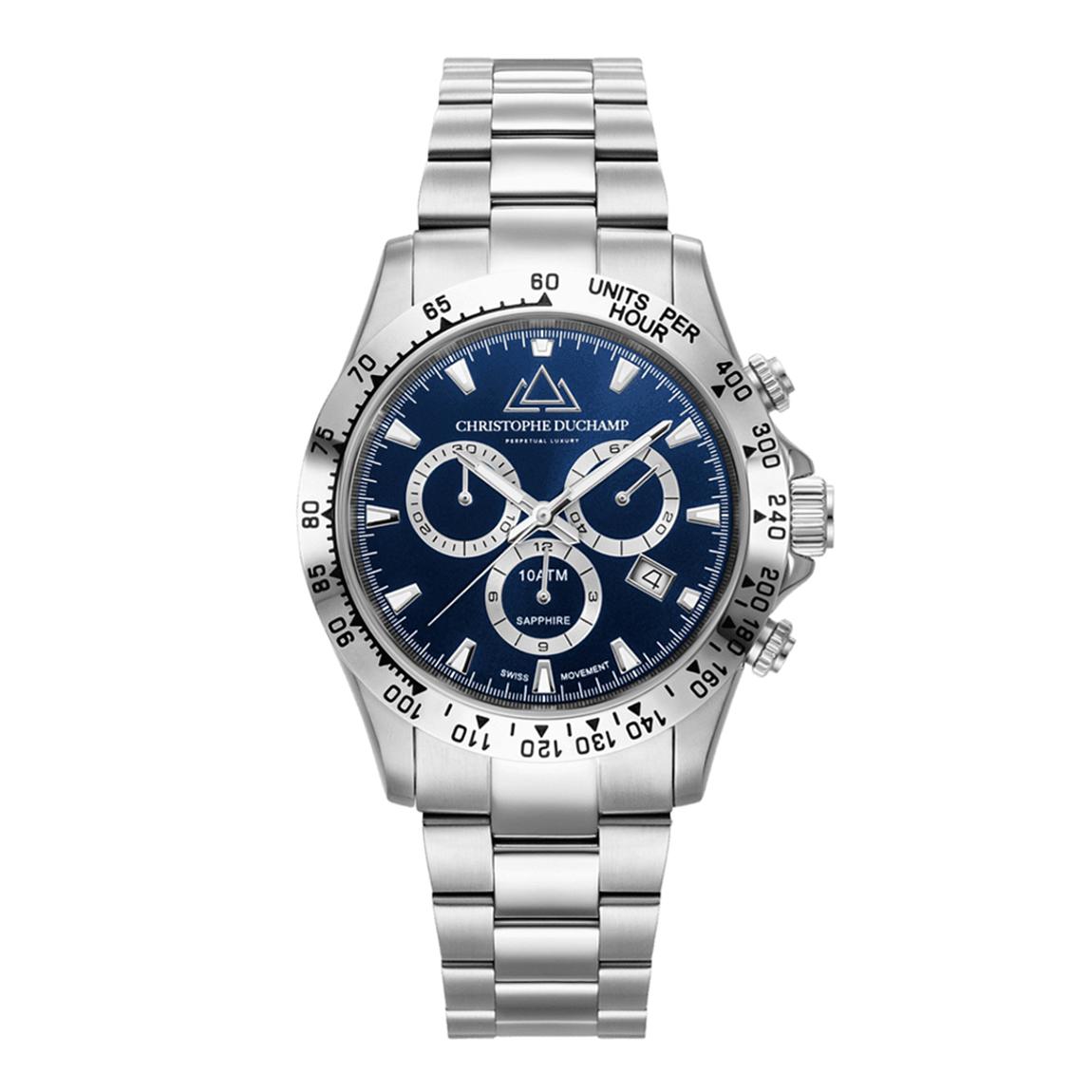 Men's Silver & Blue Gr & Mont Watch main product photo