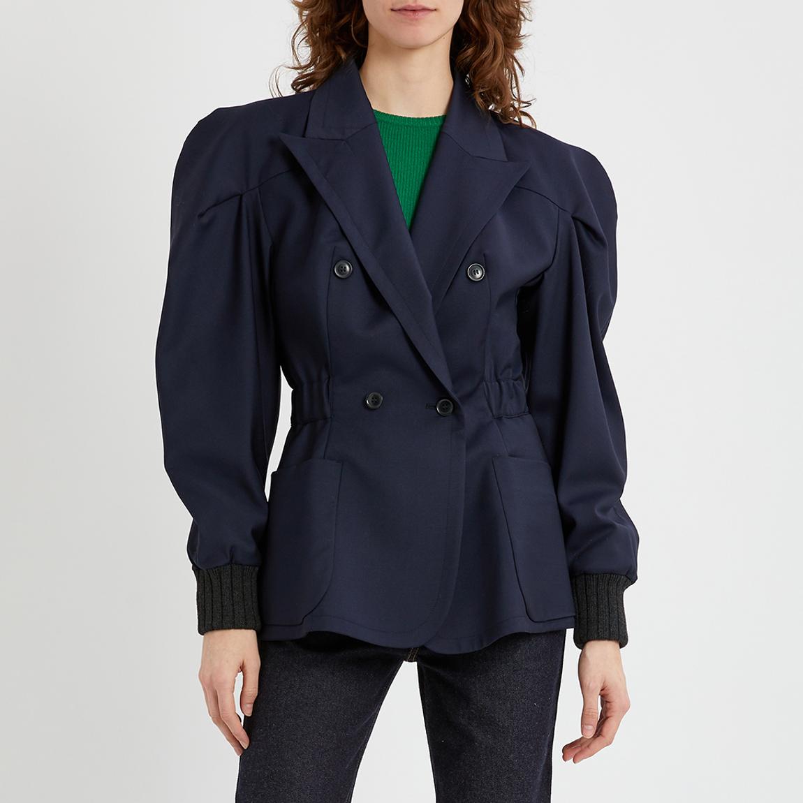 Navy Spontanea Double Breasted Jacket main product photo