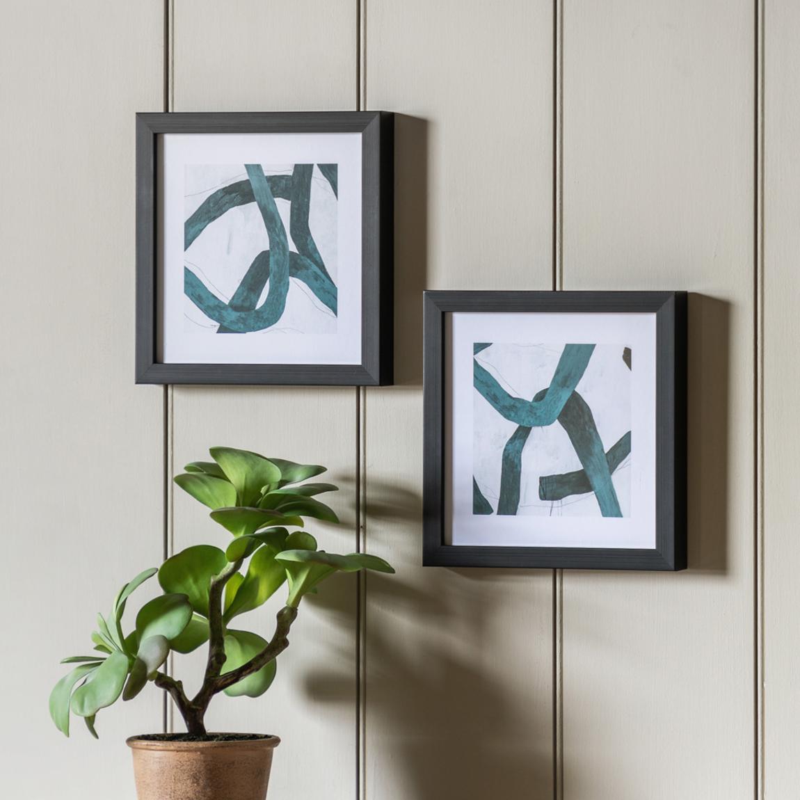 Knotted 25x25cm Set of 2 Framed Prints main product photo
