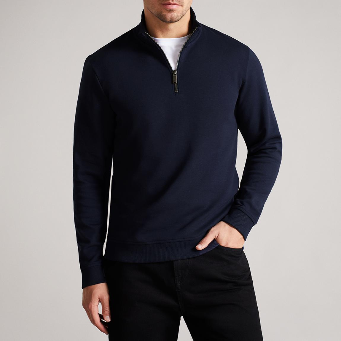Navy Antram Quarter Zip Jumper main product photo