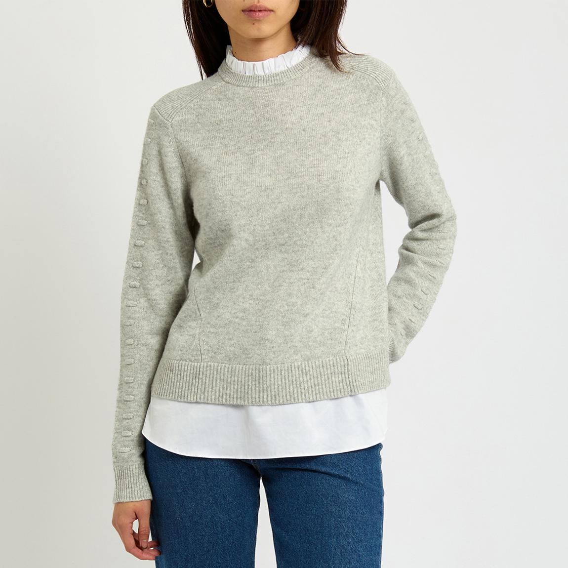 Grey Lissiah Mock Shirt Jumper main product photo