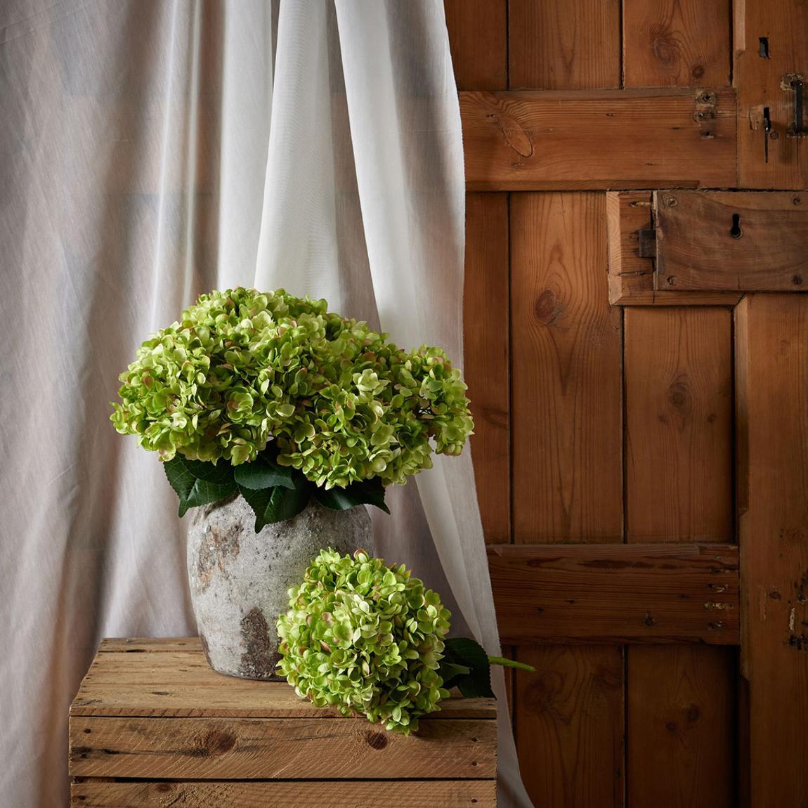 Faux Green Hydrangea Bunch main product photo