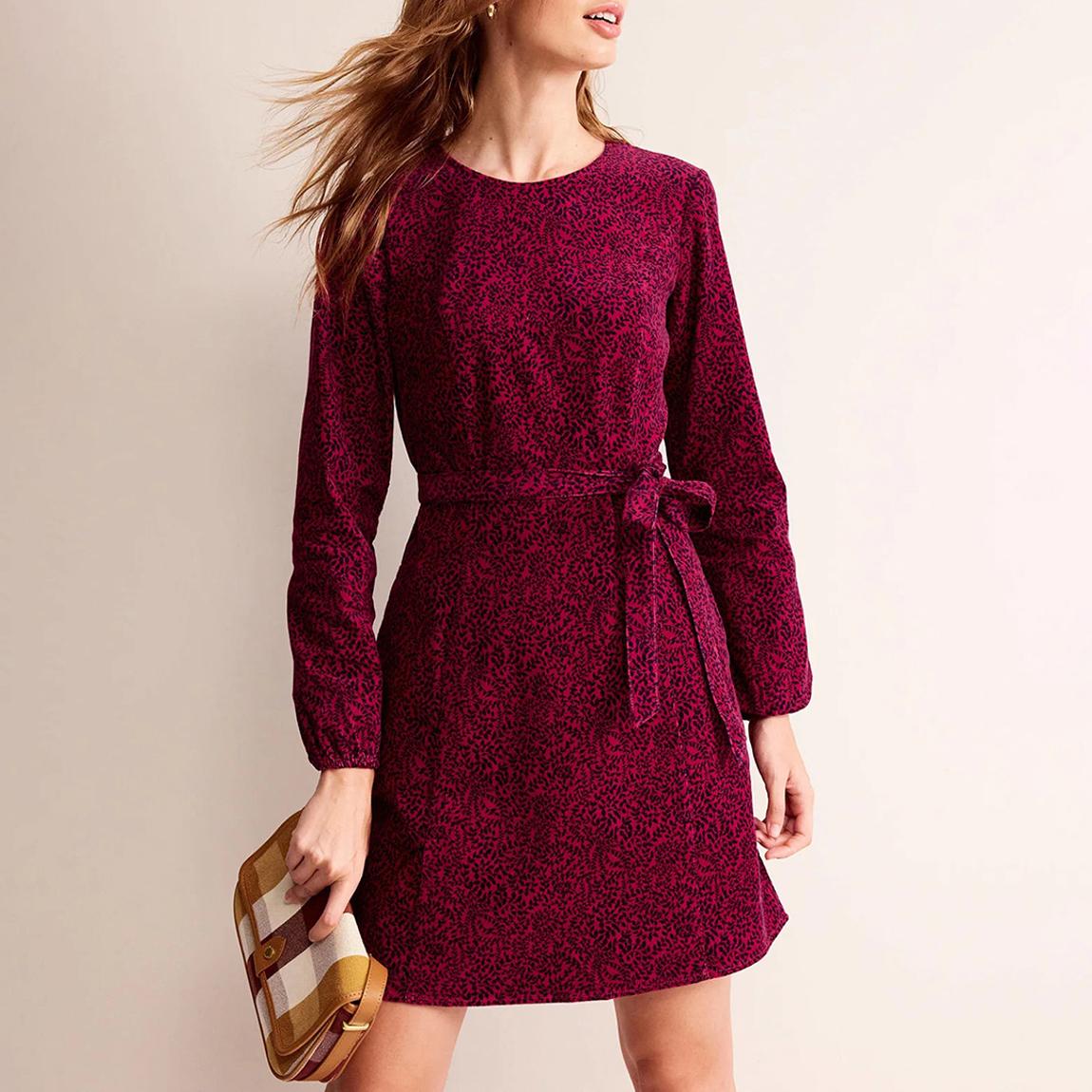 Pink Harriet Cord Dress main product photo