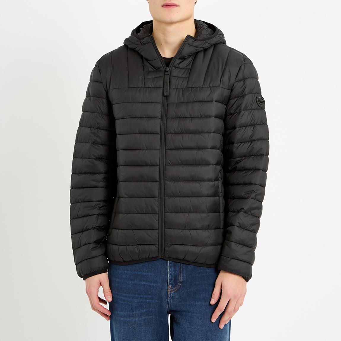 Black Packable Puffer Jacket main product photo