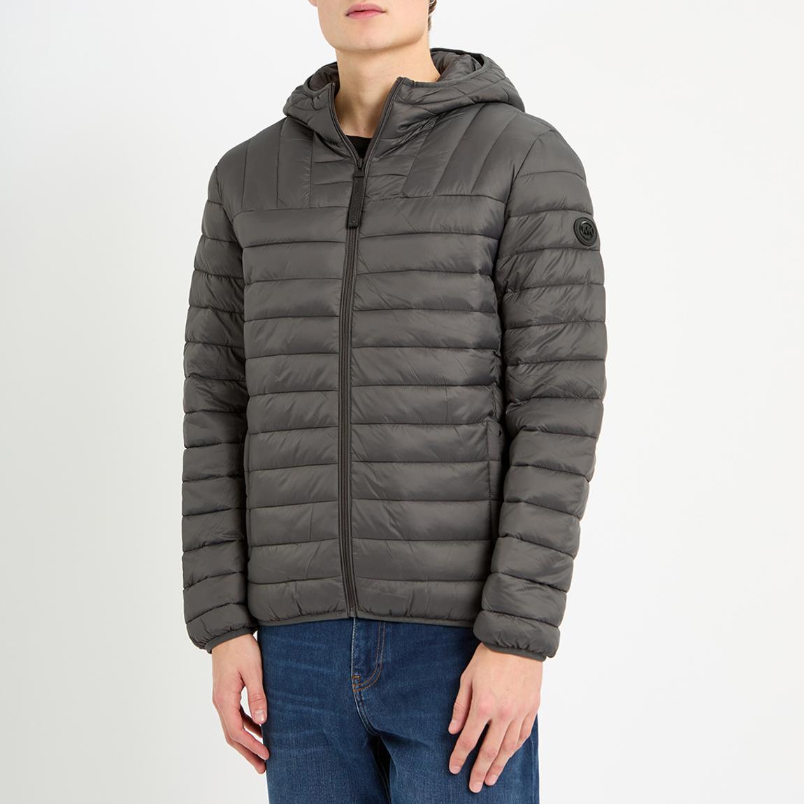 Grey Packable Puffer Jacket main product photo