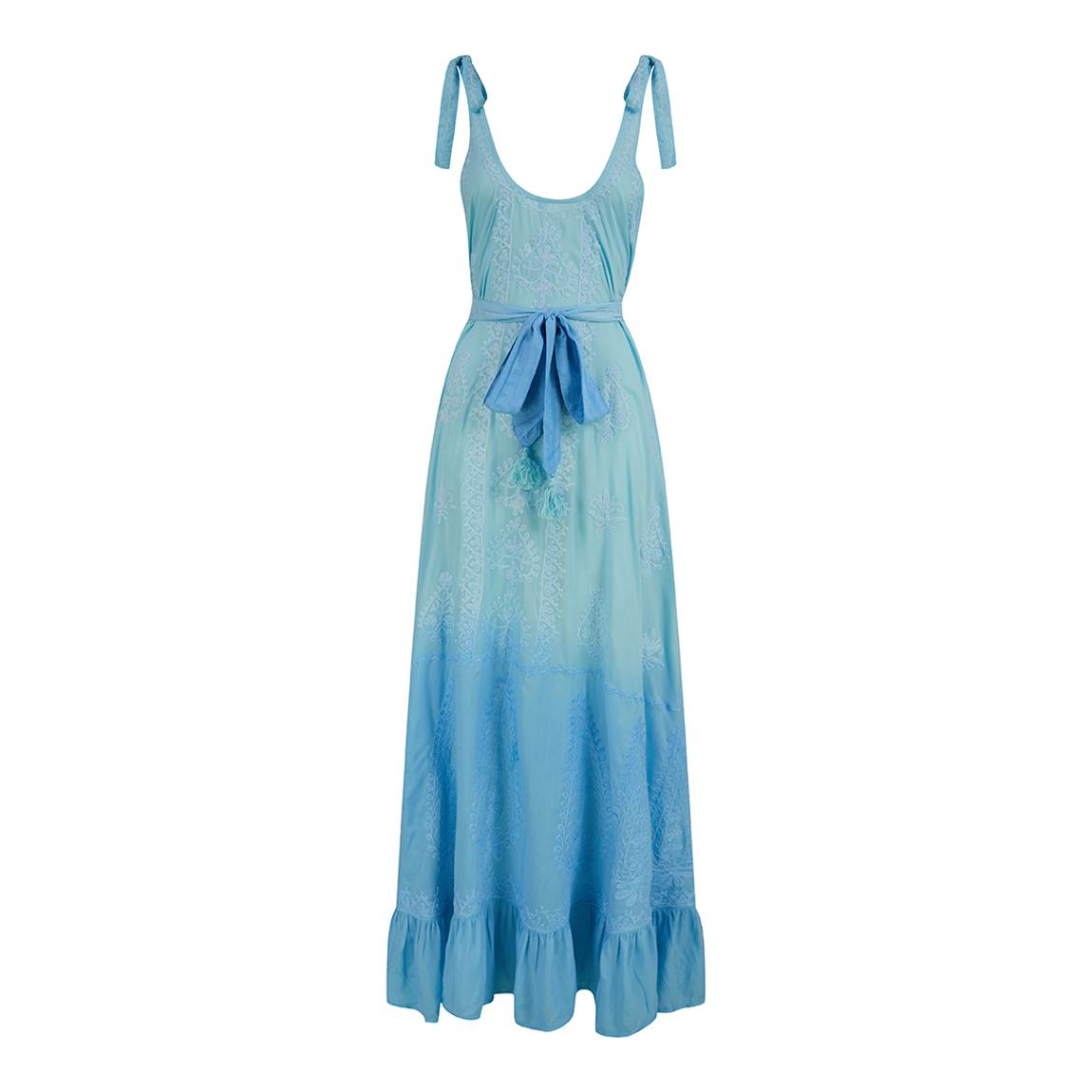 Blue Ombre Atzaro Maxi Dress main product photo