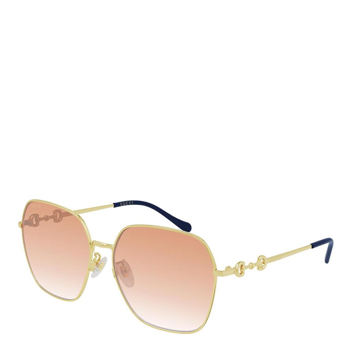 Women's Gold Gucci Sunglasses 60mm main product photo