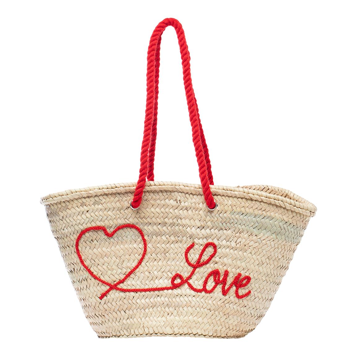 Love Straw Basket Bag main product photo
