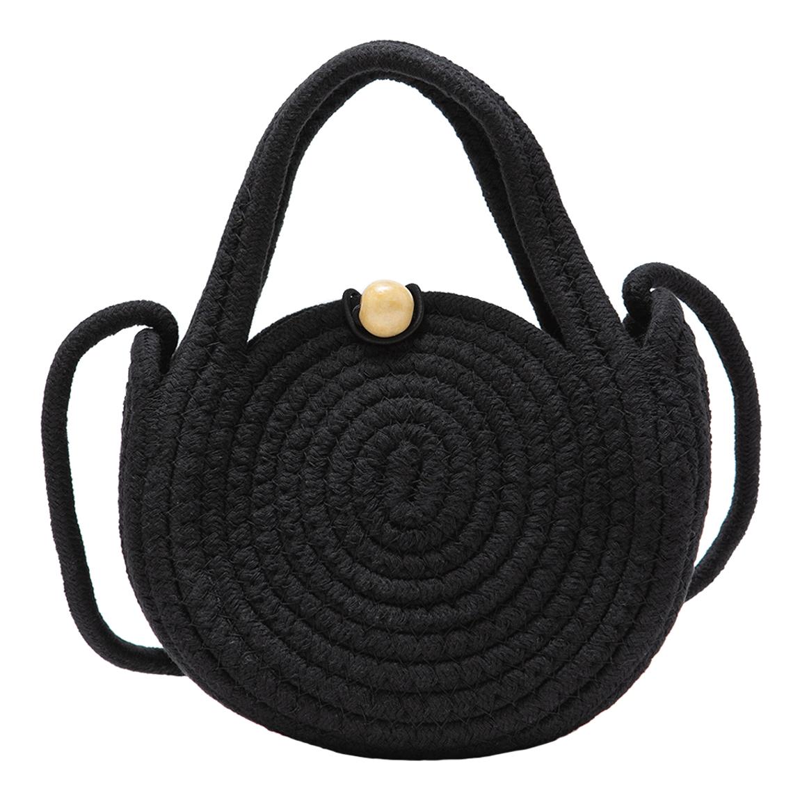 Black Rope Cross Body Bag main product photo