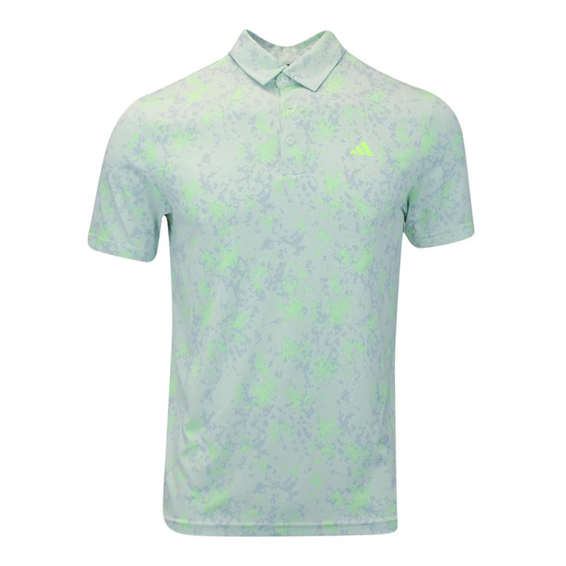 Green Adidas Burst Jacquard Polo main product photo
