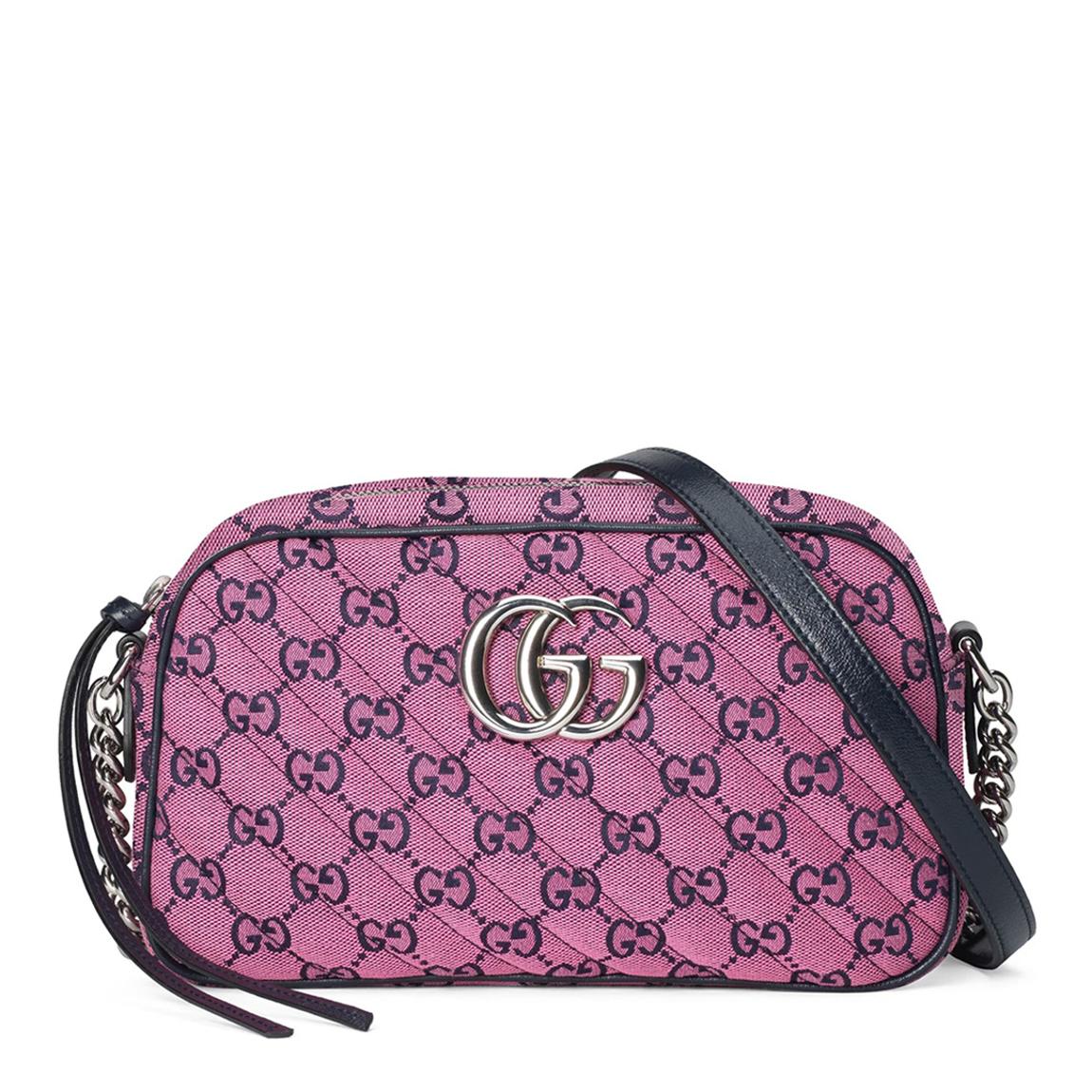 GUCCI GG Marmont ショルダーバッグ ピンク Gucci Gucci Marmont GG Multicolor Small Shoulder Bag In Pink