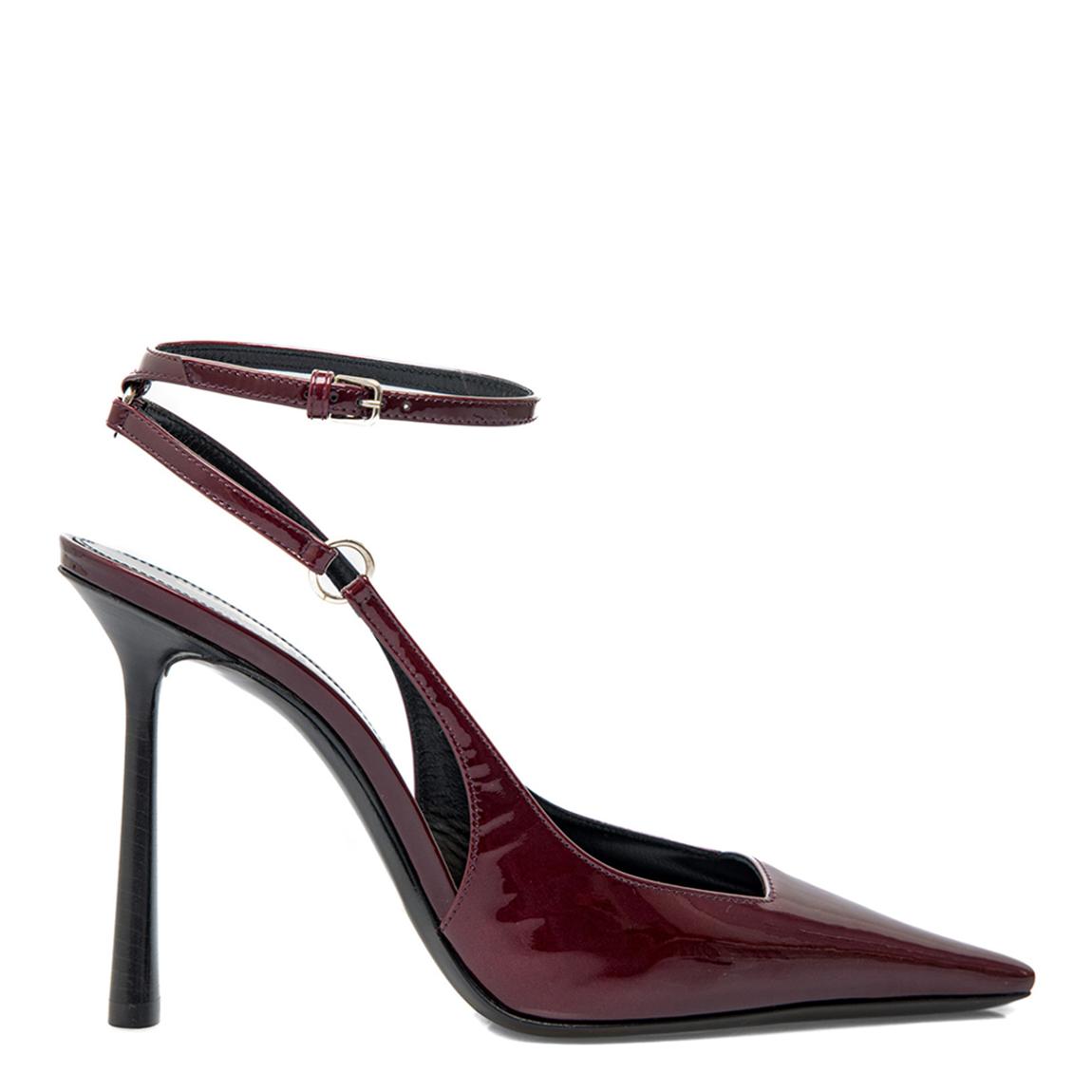 Burgundy Leather Calista Slingback Pump main product photo