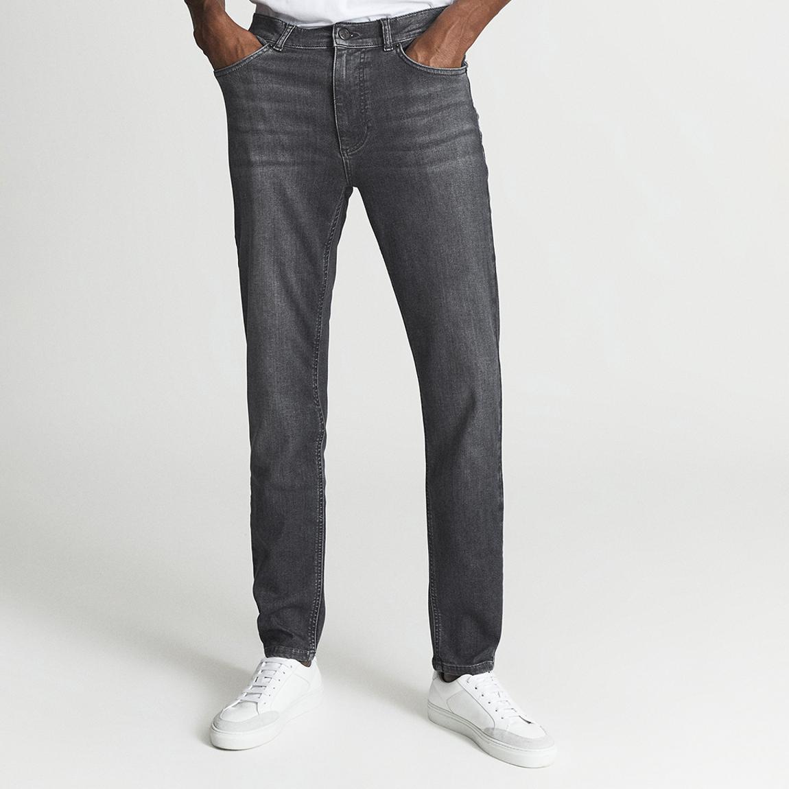 Washed Black Harry Slim Stretch Jeans main product photo