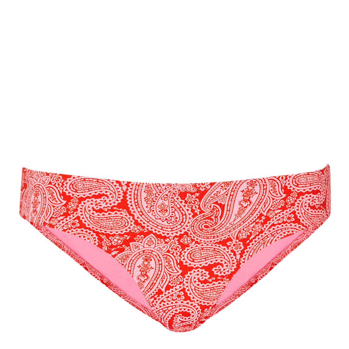 Red Ruched Hipster Bikini Bottom main product photo