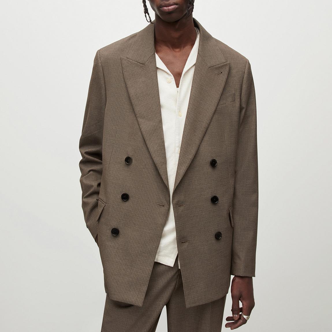 Brown Dante Double Breasted Blazer main product photo