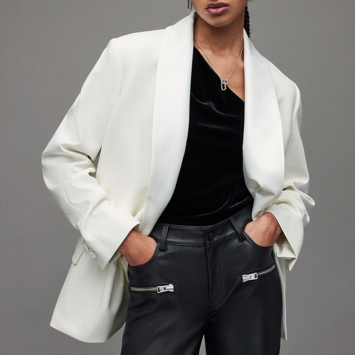 White Tux Double Breasted Blazer main product photo