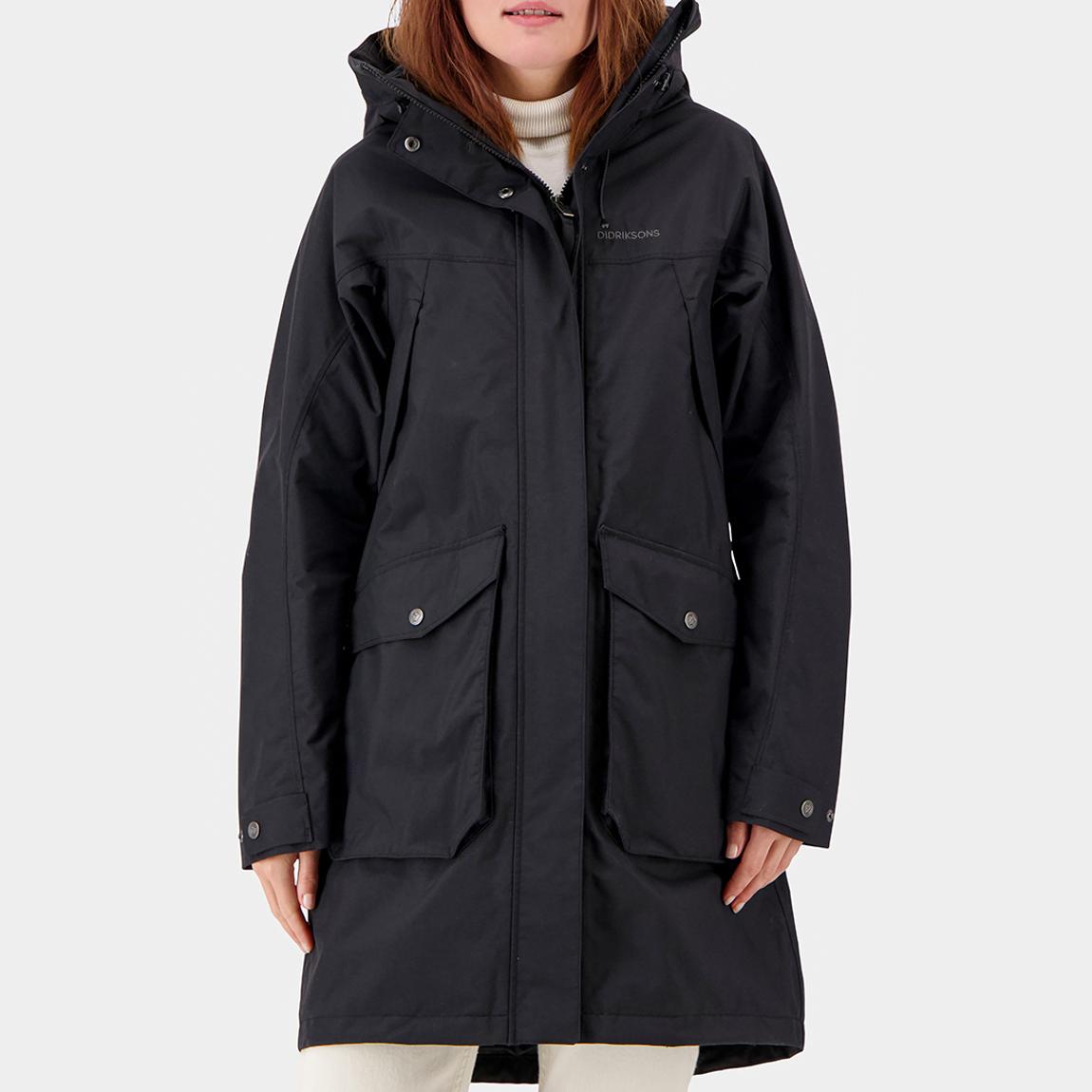Black Thelma Waterproof Parka main product photo