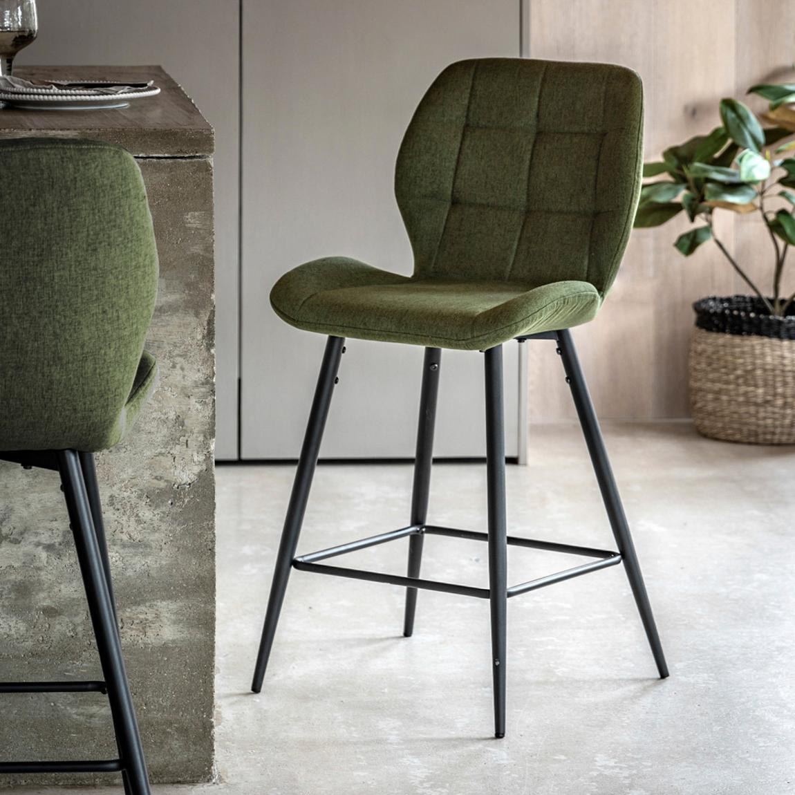 Set of 2 Elmfield Stool Bottle Green main product photo