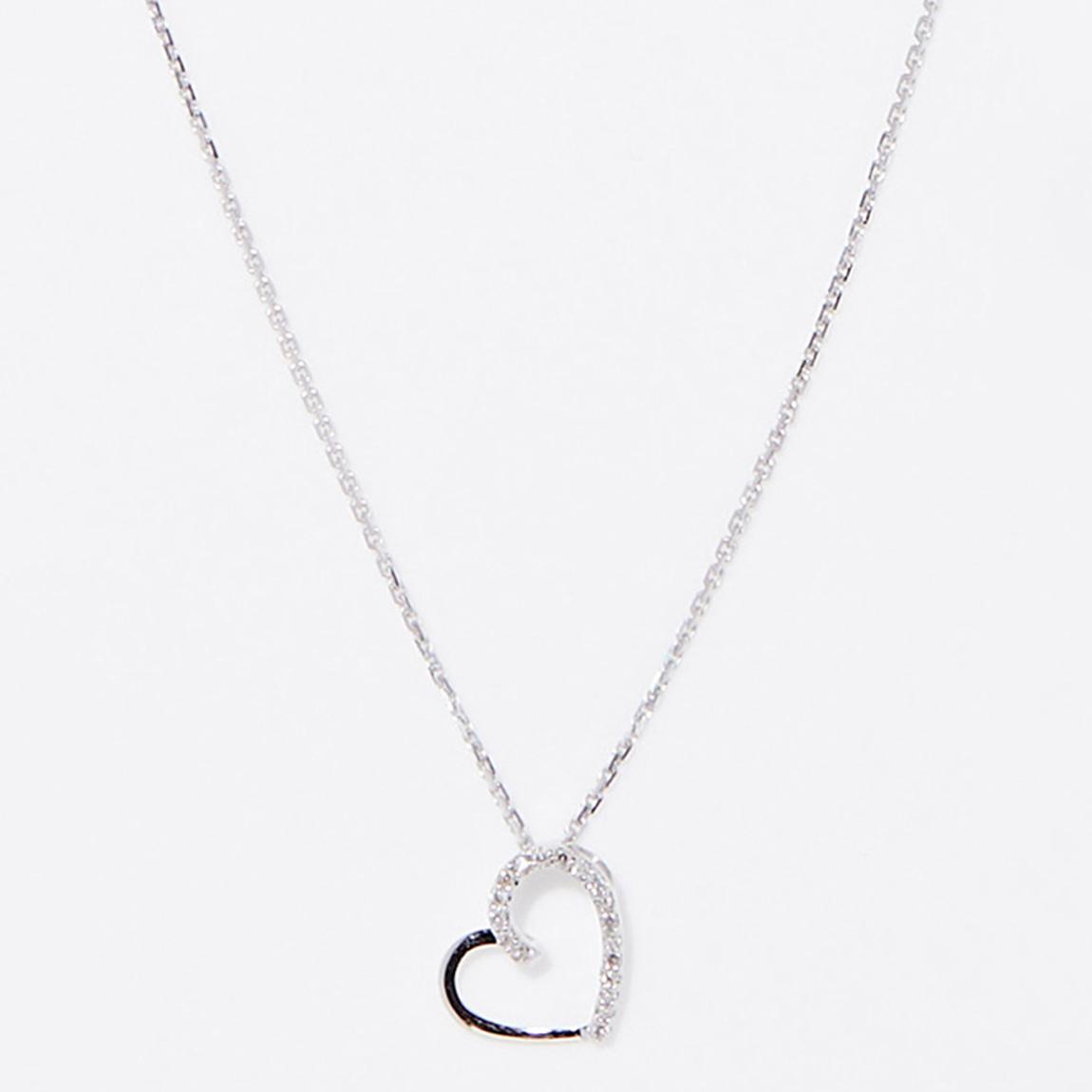 Silver Precious Heart Pendant Necklace main product photo