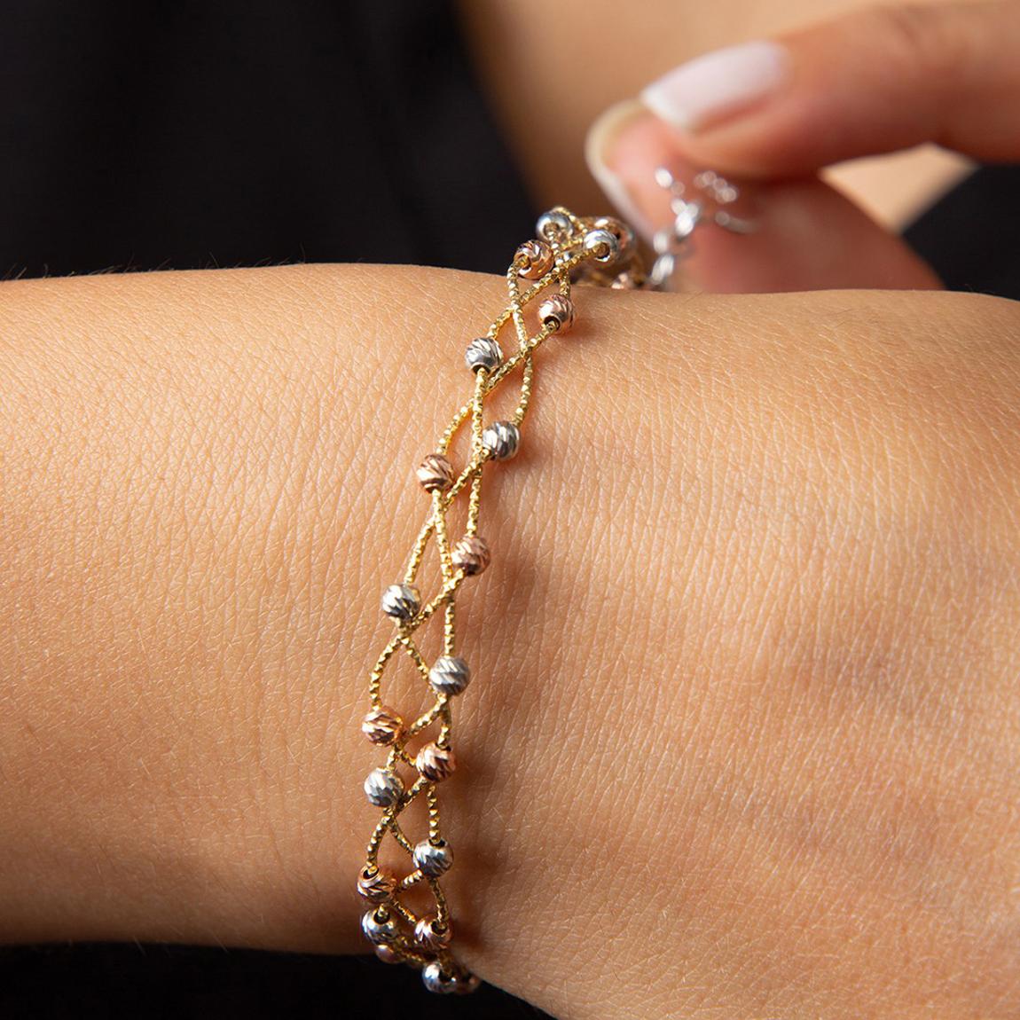 Gold Woven Bracelet main product photo