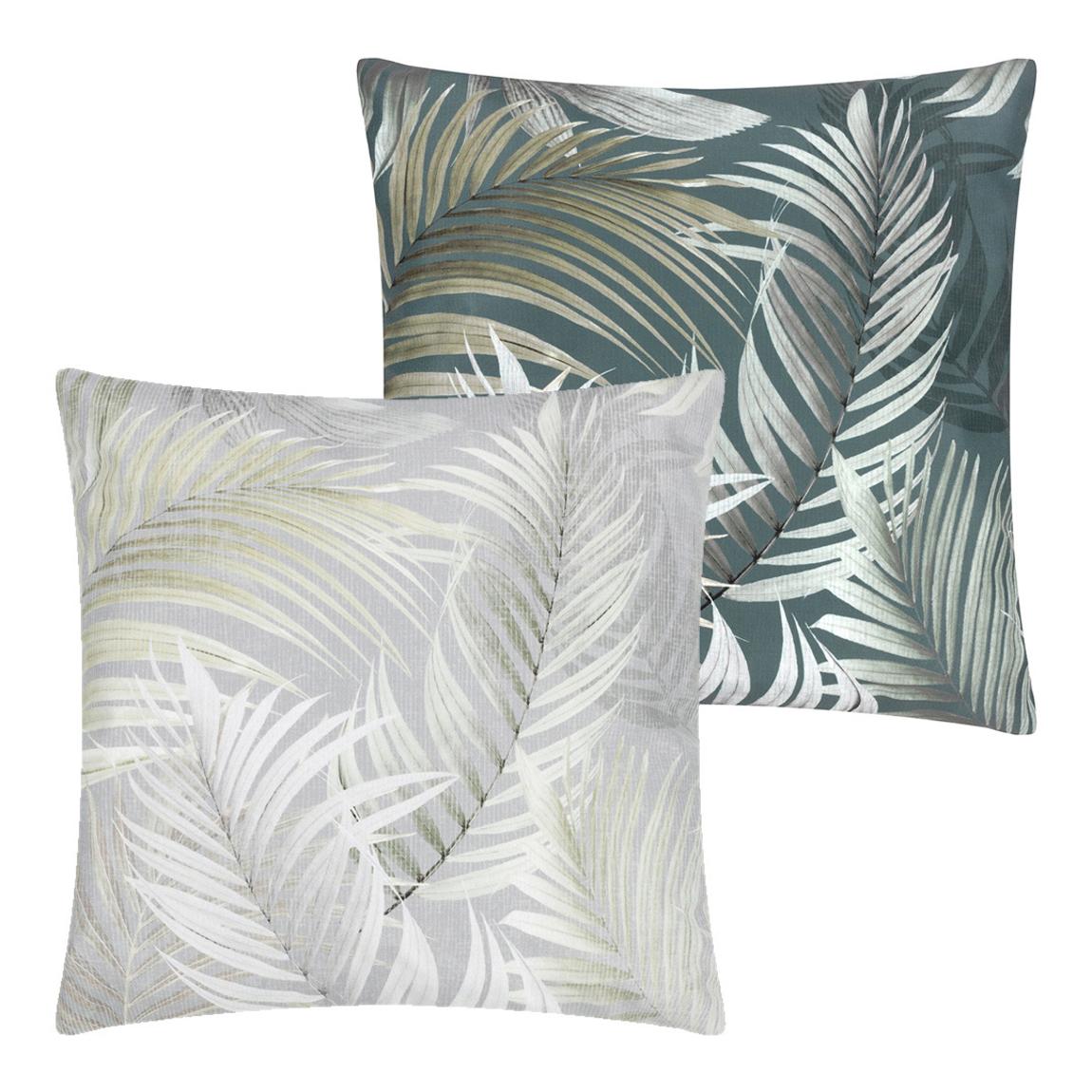 Palma 43x43cm Reversible Outdoor Cushion, Green main product photo