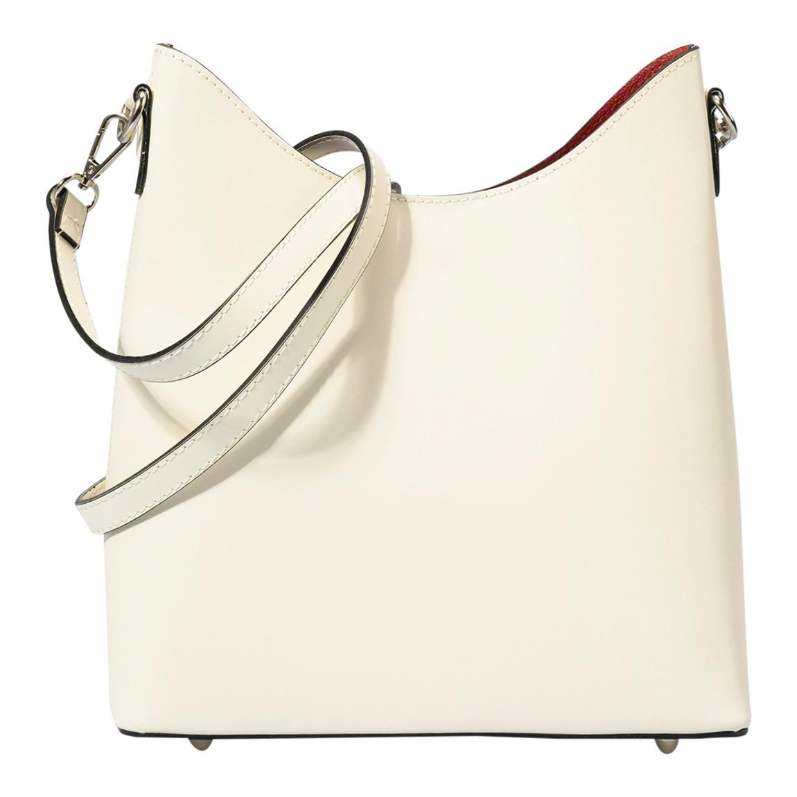 Beige Leather Crossbody Bag main product photo