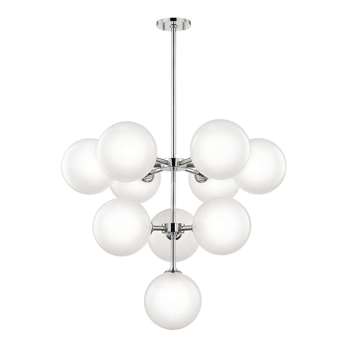 Ashleigh, 10 Light Chandelier, Silver main product photo