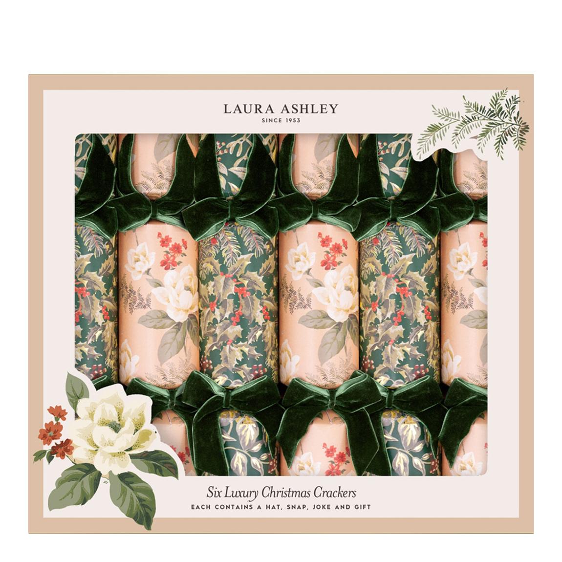 Set of 6 Dusky Hellebore Christmas Crackers main product photo