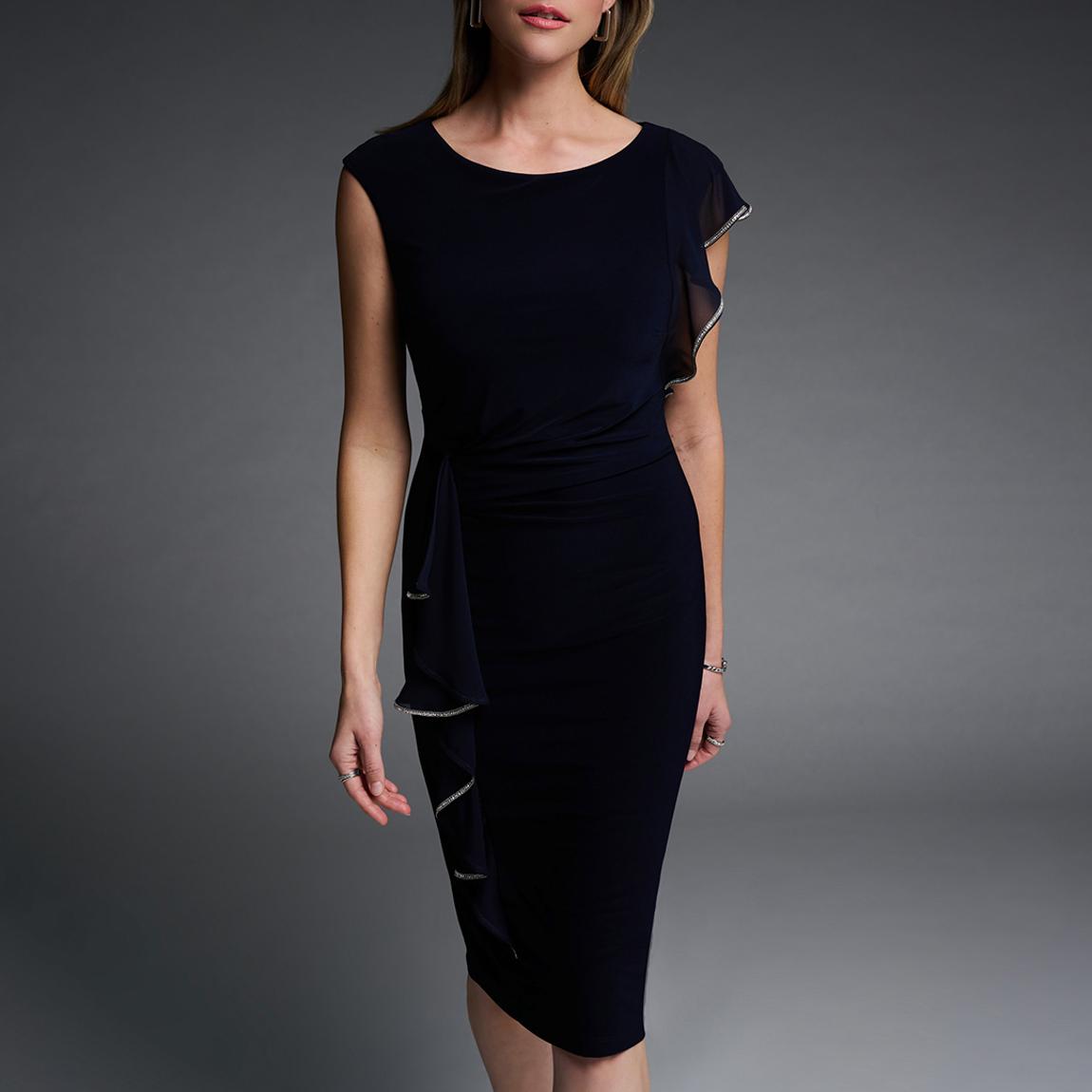 Navy Frill Midi Dress main product photo