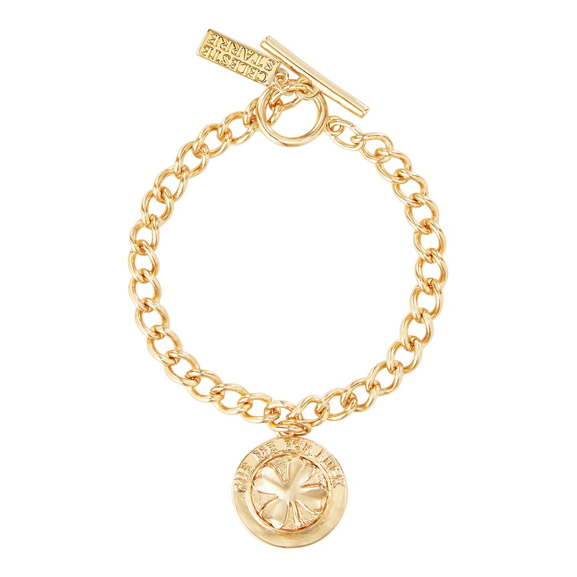 18K Recycled Gold Lucky Clover Bracelet main product photo