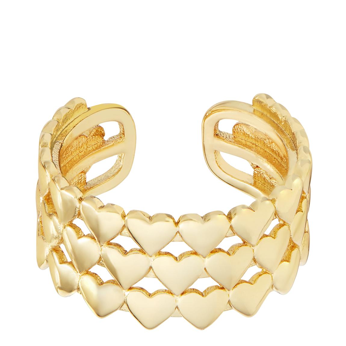 18K Recycled Gold Live Laugh Love Cuff main product photo