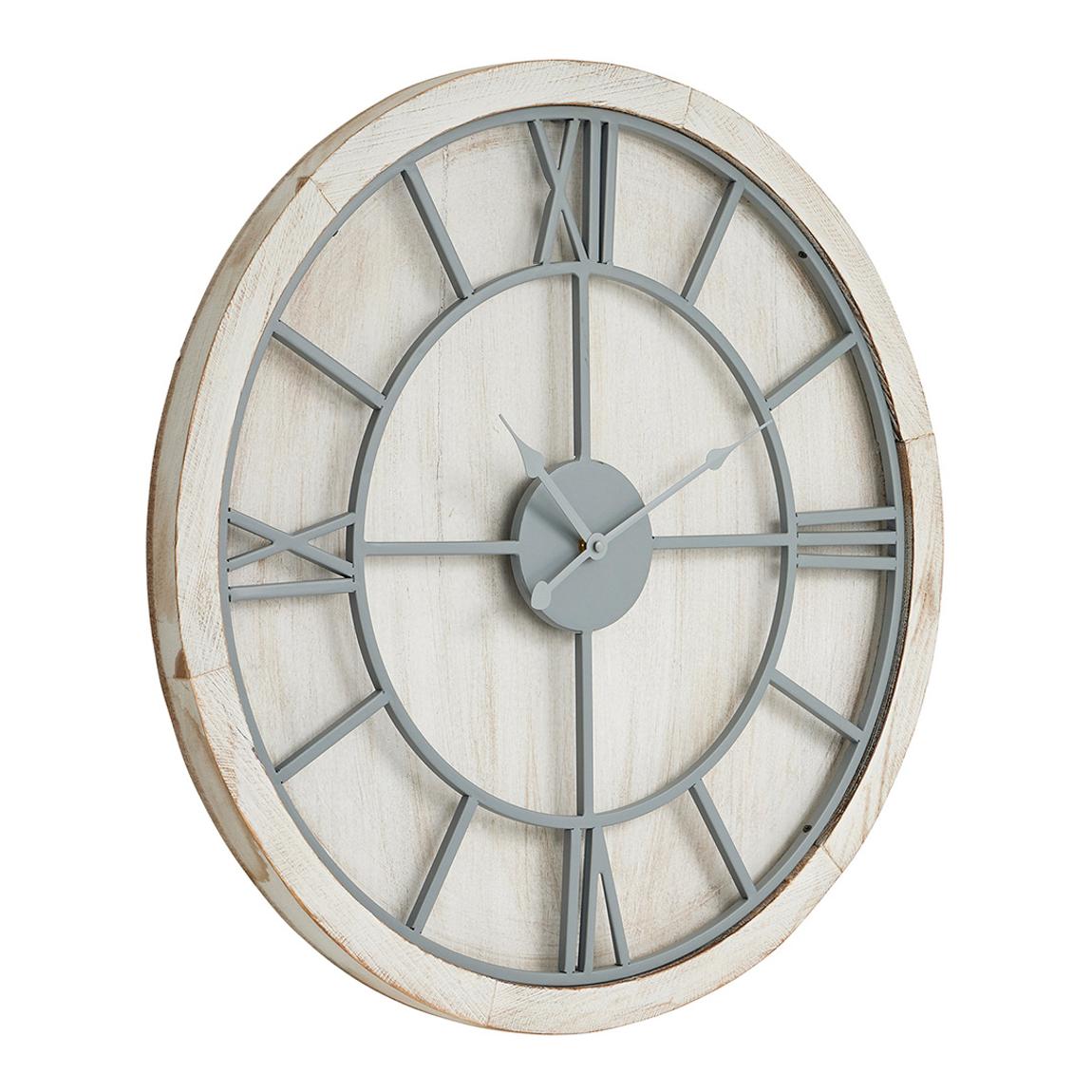 Williston White Wall Clock main product photo