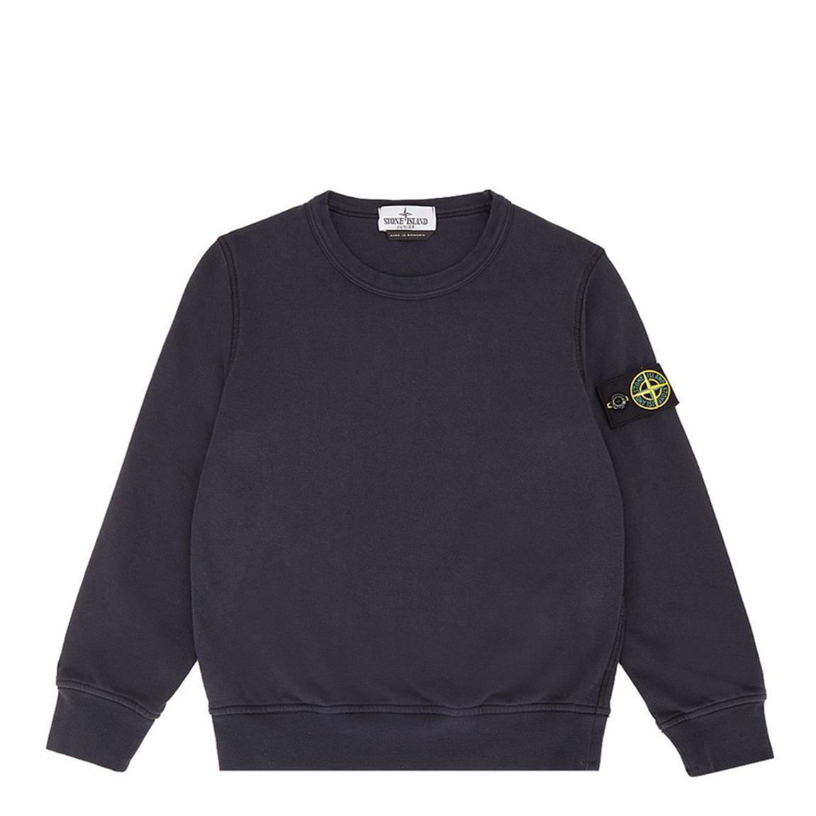 Navy Crew Neck Cotton Fleece Sweatshirt main product photo