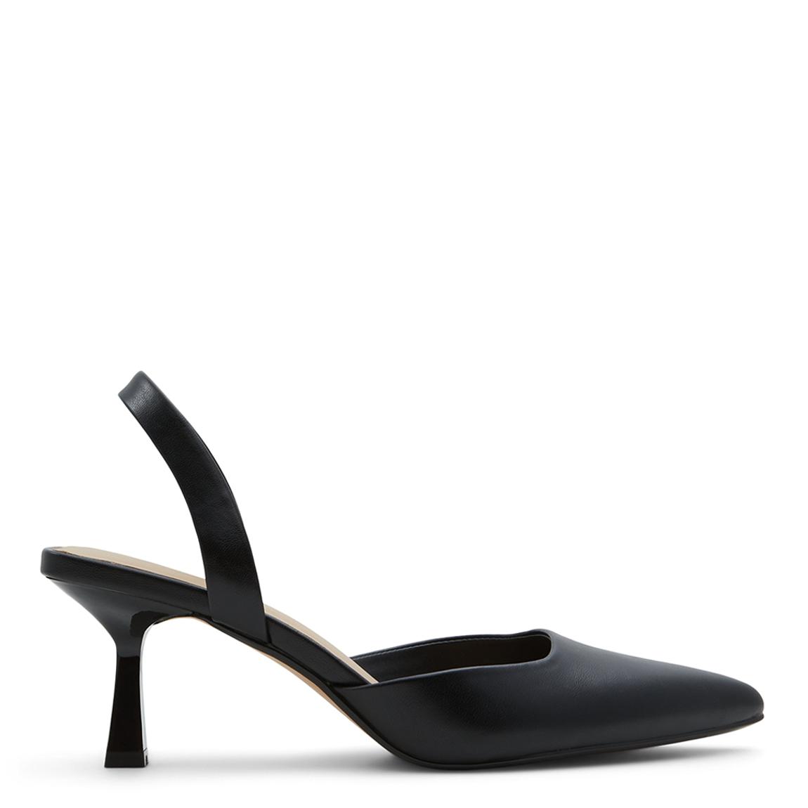 Black Basanti Slingback Heeled Shoes main product photo
