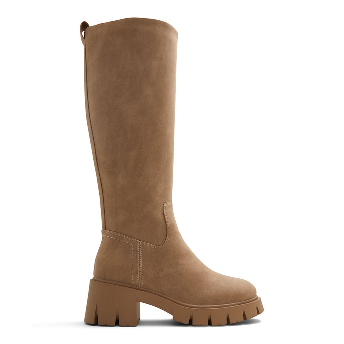 Light Brown Opaelle Platform Knee High Boots main product photo