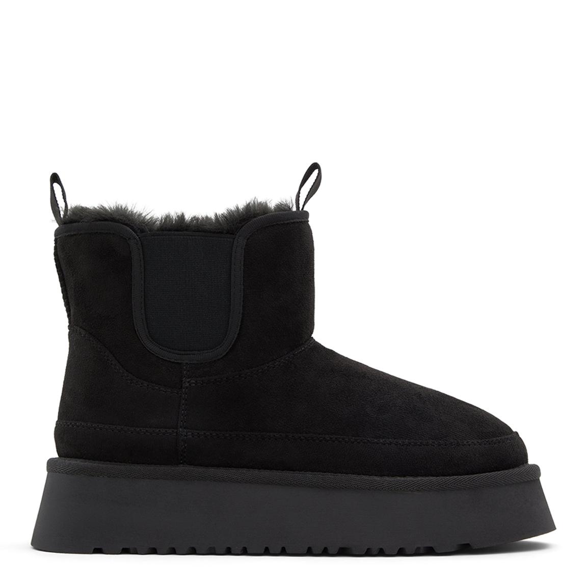 Black Letstayin Chunky Chelsea Booties main product photo