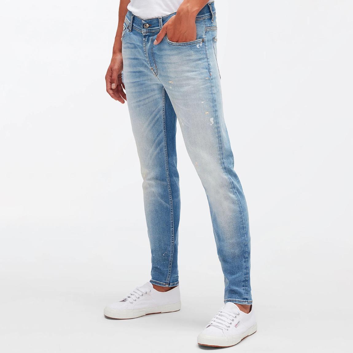 Light Wash Ronnie Tapered Stretch Jeans main product photo