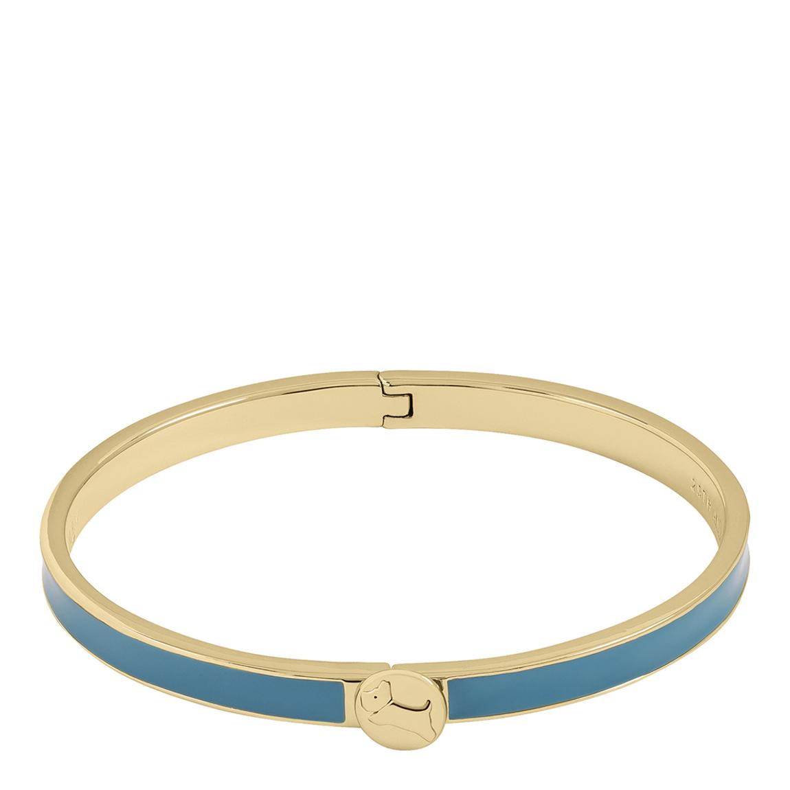 18ct Pale Gold Plated Green Infill Bangle main product photo