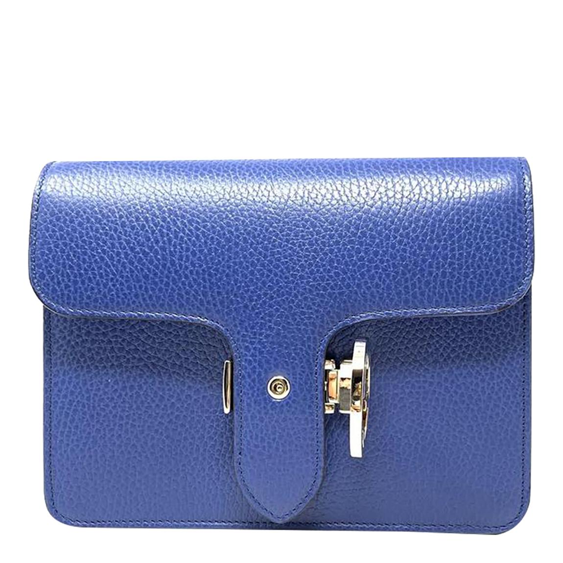 bLue Gucci ビジネスバッグ Gucci Blue Leather Zumi Medium Top Handle Bag - Shop Prestige