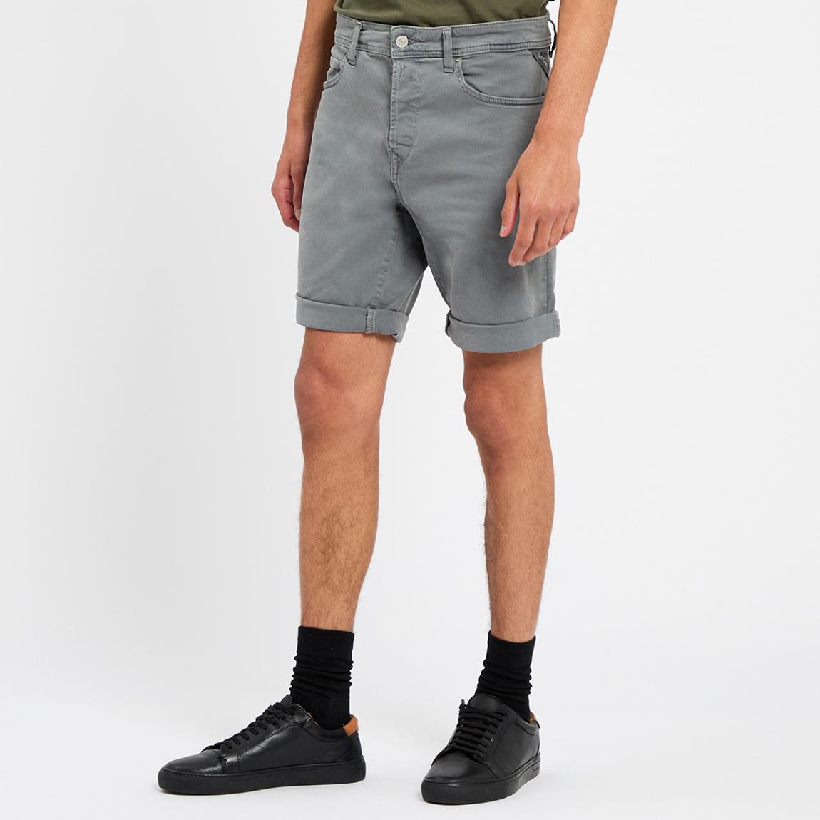 Washed Black Denim Shorts main product photo