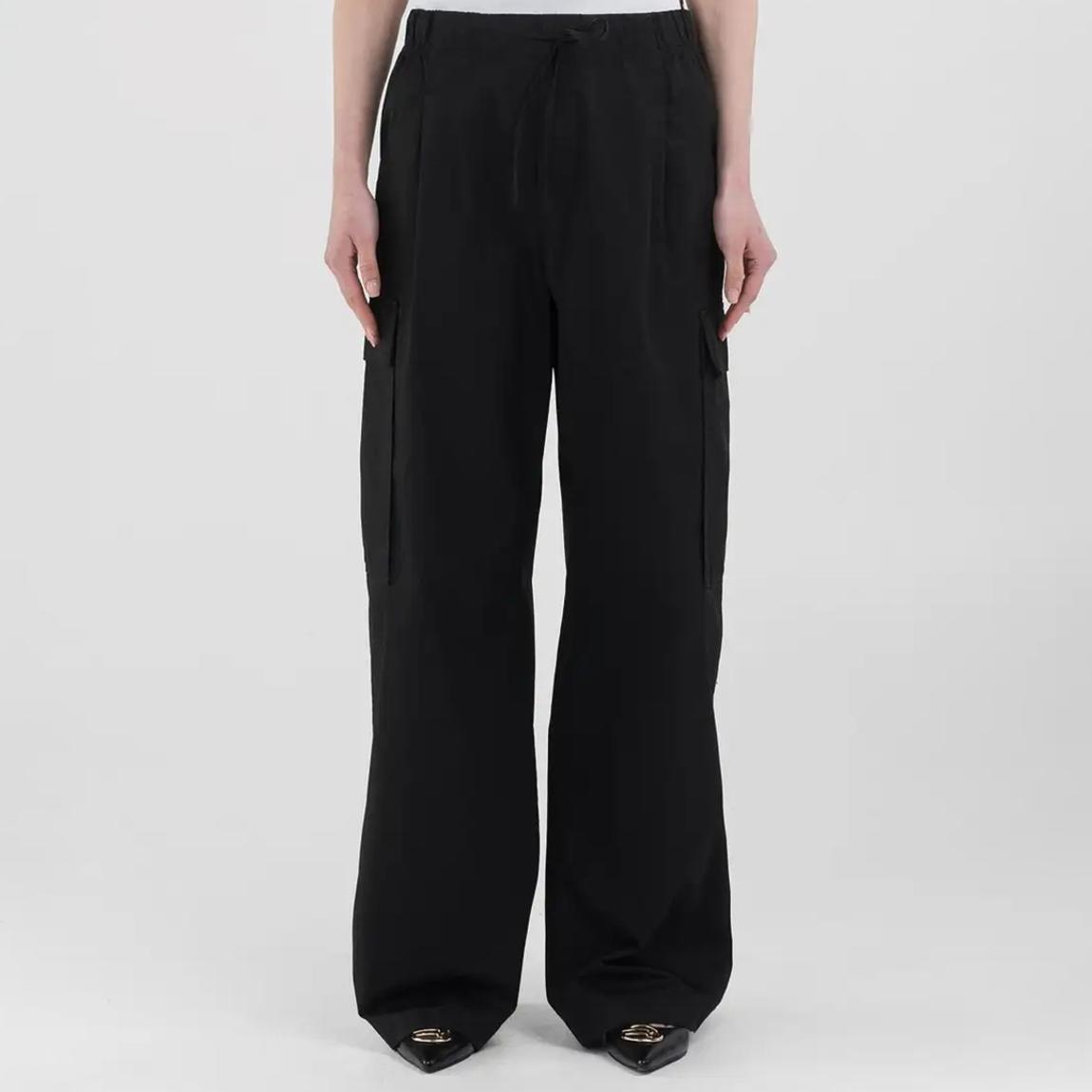 Black Cotton Cargo Trousers main product photo