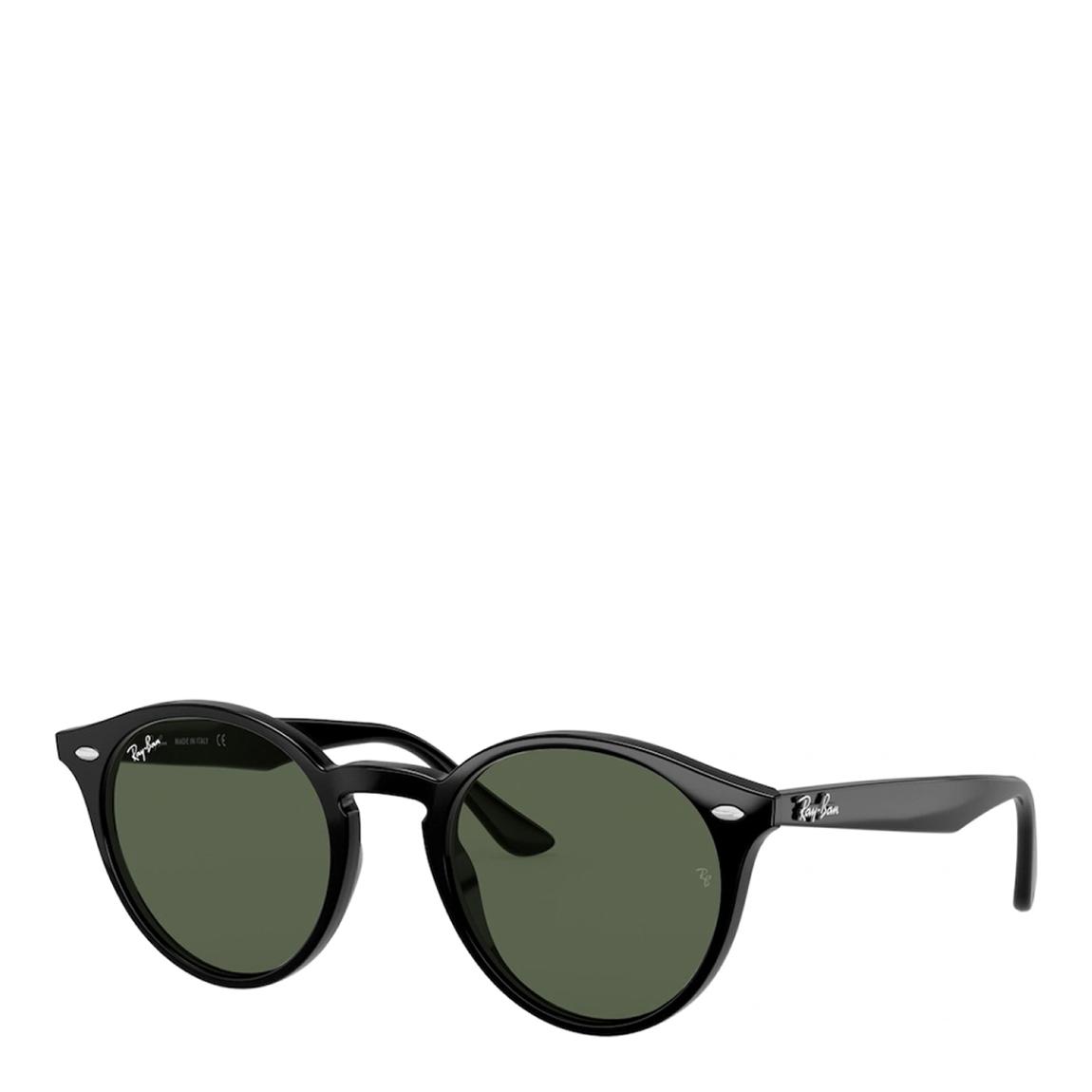 Black Round Flat Lenses Sunglasses 49mm main product photo
