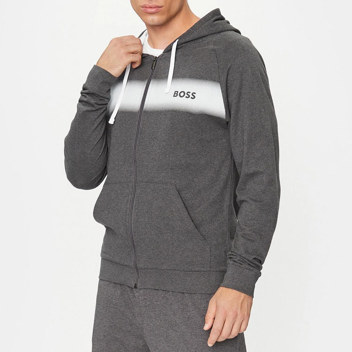 Grey Authentic Zip Cotton Hoodie main product photo