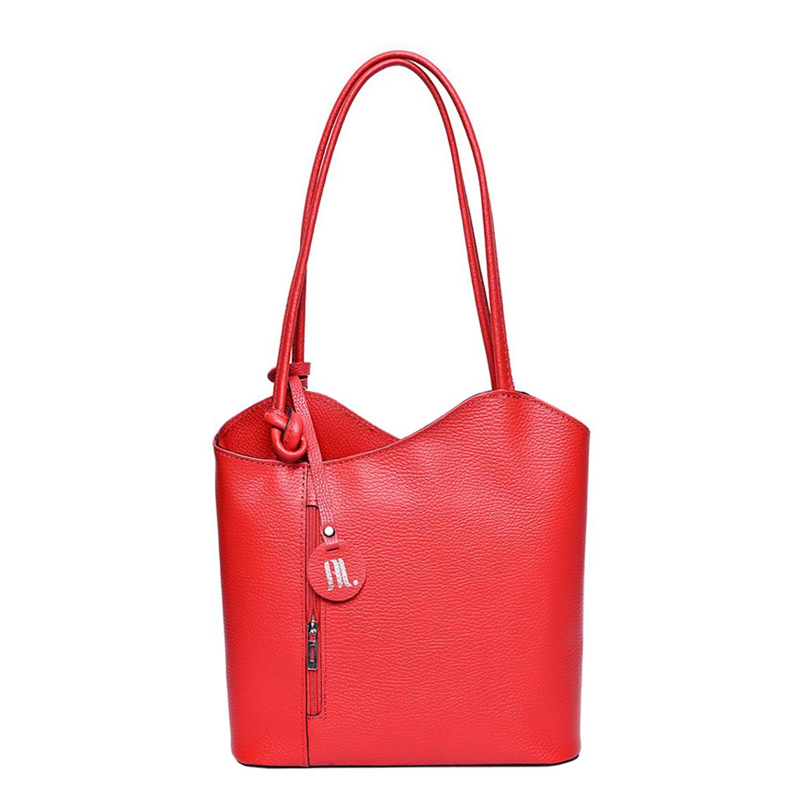 Red Leather Tote Bag main product photo