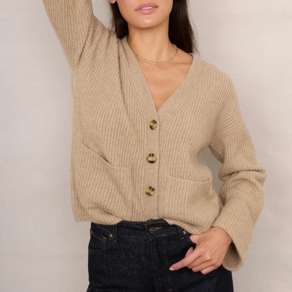 Beige Ruth Cardigan main product photo